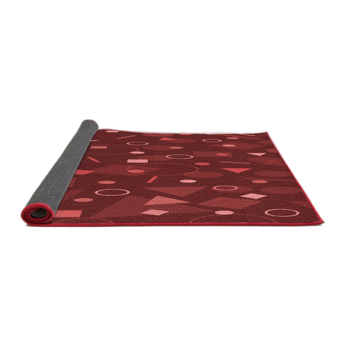 Thickness of Patterned Red Rug, pat447rd