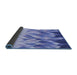 Thickness of Patterned Blue Rug, pat448blu