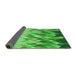 Thickness of Patterned Emerald Green Rug, pat448grn