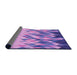 Thickness of Patterned Purple Plum Purple Rug, pat448pur