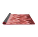 Thickness of Patterned Pastel Pink Rug, pat448rd