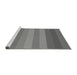 Sideview of Machine Washable Transitional Ash Gray Rug, wshpat45gry