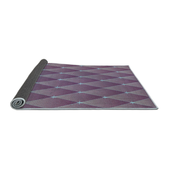 Thickness of Patterned Lavender Purple Rug, pat450lblu