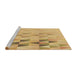 Sideview of Machine Washable Transitional Cinnamon Brown Rug, wshpat451brn