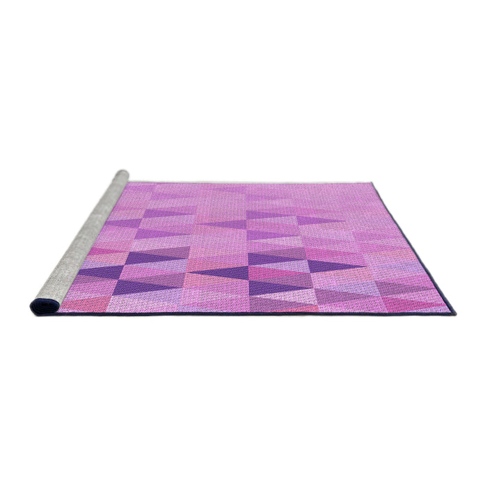 Sideview of Machine Washable Transitional Violet Purple Rug, wshpat451pur