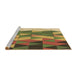 Sideview of Machine Washable Transitional Saddle Brown Rug, wshpat452brn