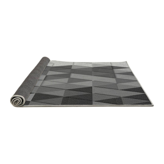 Thickness of Patterned Dark Gray Rug, pat452gry