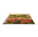 Sideview of Machine Washable Transitional Mahogany Brown Rug, wshpat452org