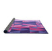 Thickness of Patterned Dark Orchid Purple Rug, pat452pur