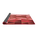 Thickness of Patterned Red Rug, pat452rd