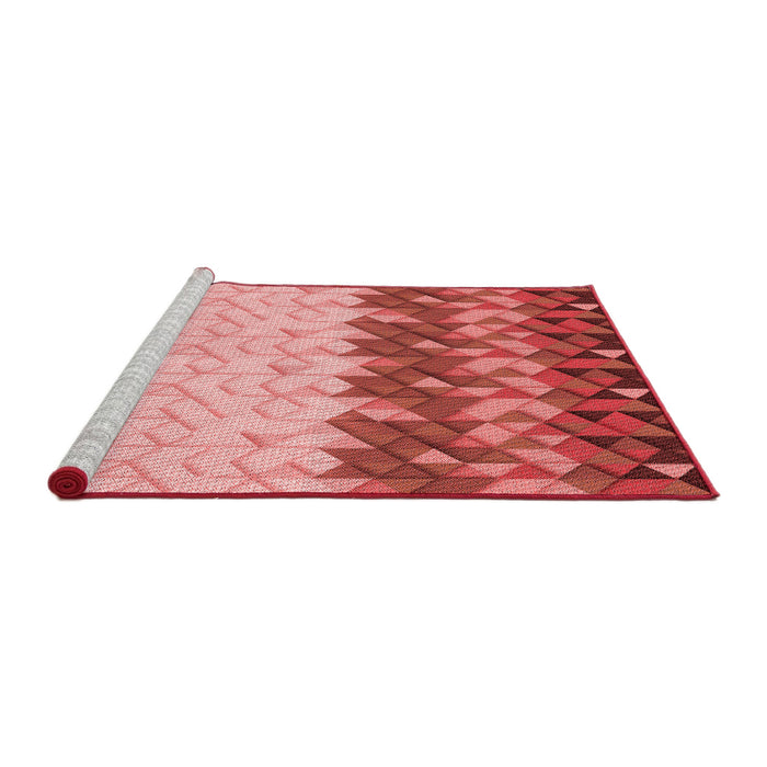 Sideview of Machine Washable Transitional Light Coral Pink Rug, wshpat453rd