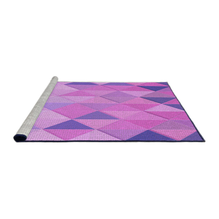 Sideview of Machine Washable Transitional Violet Purple Rug, wshpat454pur