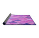 Thickness of Patterned Violet Purple Rug, pat454pur