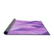 Thickness of Patterned Pastel Purple Pink Rug, pat455pur