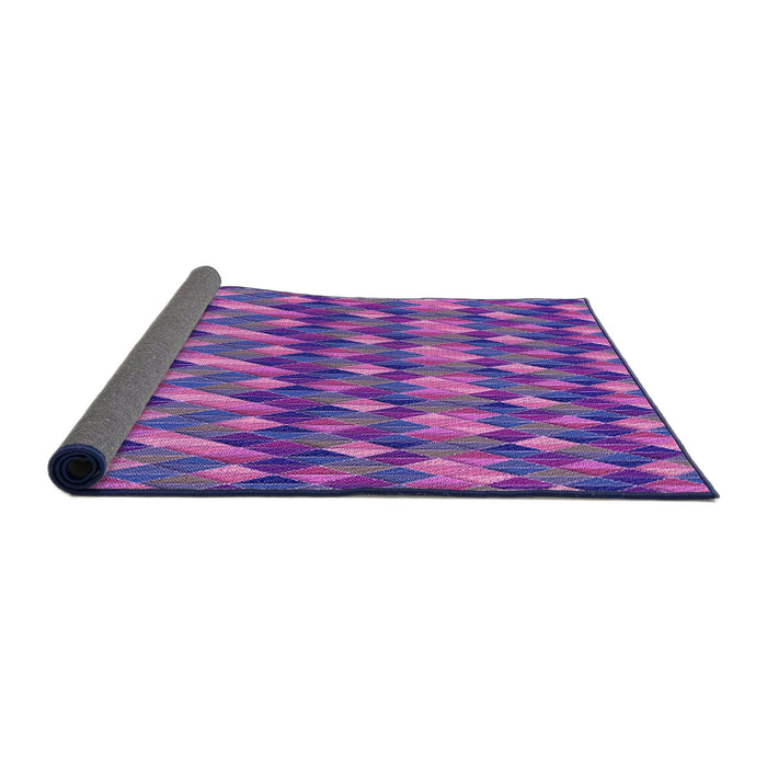 Thickness of Patterned Lilac Purple Rug, pat456pur