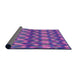 Thickness of Patterned Lilac Purple Rug, pat456pur