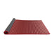 Thickness of Patterned Red Rug, pat458rd