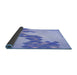 Thickness of Patterned Light Slate Blue Rug, pat459blu