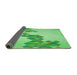 Thickness of Patterned Green Rug, pat459grn