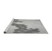 Sideview of Machine Washable Transitional Gunmetal Gray Rug, wshpat459gry