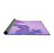 Thickness of Patterned Purple Rug, pat459pur