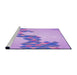 Sideview of Machine Washable Transitional Purple Rug, wshpat459pur