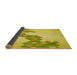 Thickness of Patterned Yellow Rug, pat459yw