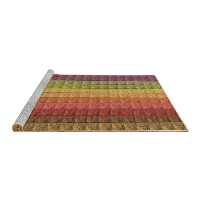 Machine Washable Transitional Red Rug in a Bedroom, wshpat46brn