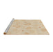 Sideview of Machine Washable Transitional Vanilla Gold Rug, wshpat460brn