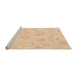 Sideview of Machine Washable Transitional Orange Rug, wshpat460org