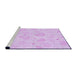 Sideview of Machine Washable Transitional Violet Purple Rug, wshpat460pur