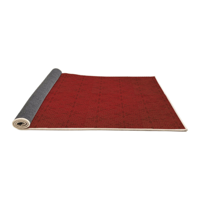 Thickness of Patterned Tomato Red Rug, pat461org