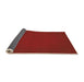 Thickness of Patterned Tomato Red Rug, pat461org