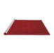 Sideview of Machine Washable Transitional Red Rug, wshpat461rd