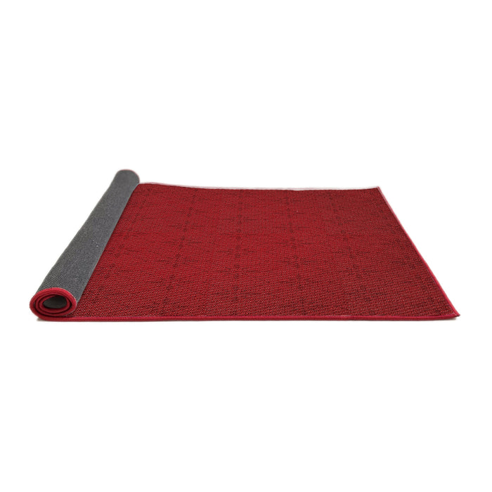 Thickness of Patterned Red Rug, pat461rd