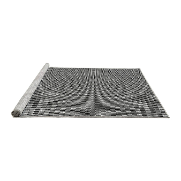Sideview of Machine Washable Transitional Cloud Gray Rug, wshpat462gry