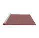 Sideview of Machine Washable Transitional Dusty Pink Rug, wshpat462rd