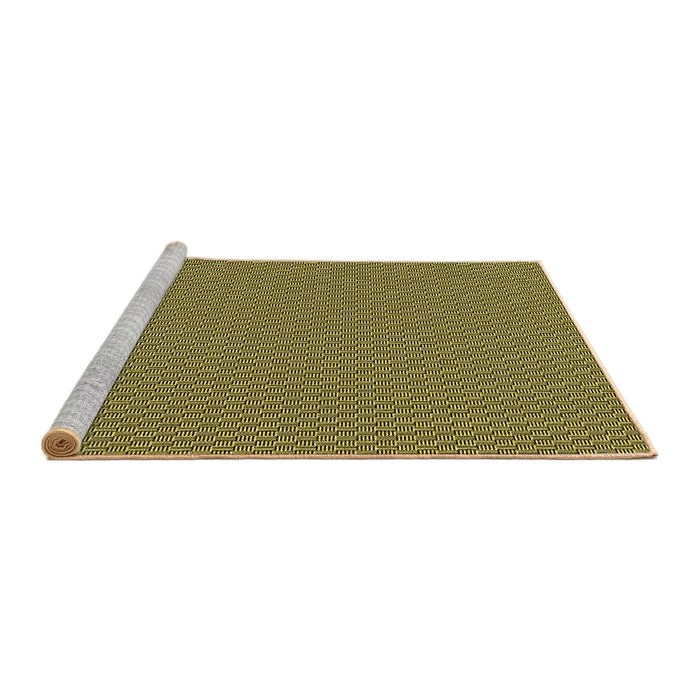 Sideview of Machine Washable Transitional Golden Gold Rug, wshpat462yw