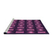 Sideview of Machine Washable Transitional Orchid Purple Rug, wshpat465pur