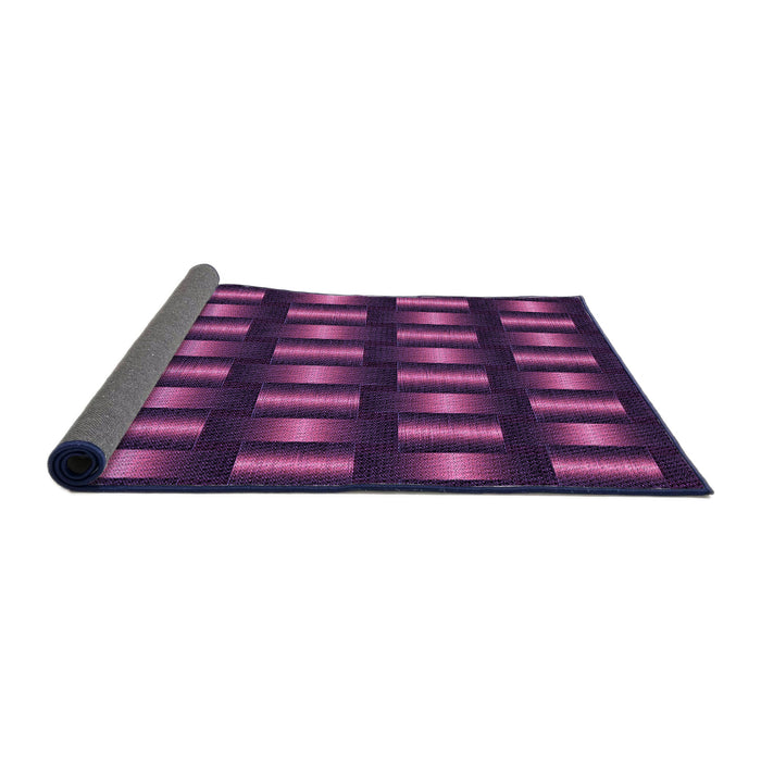 Thickness of Patterned Orchid Purple Rug, pat465pur
