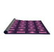 Thickness of Patterned Orchid Purple Rug, pat465pur