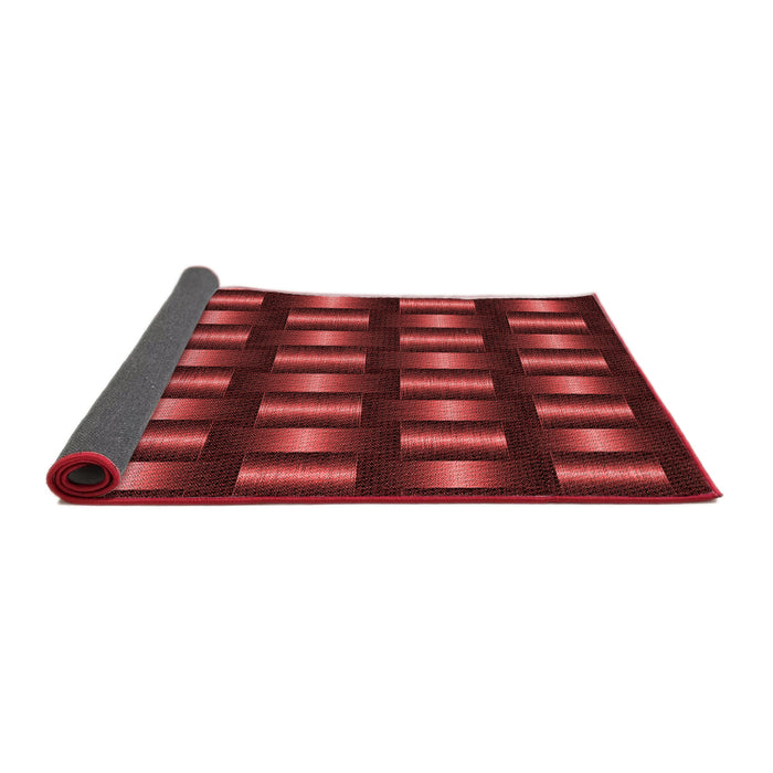 Thickness of Patterned Red Rug, pat465rd