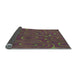 Thickness of Patterned Army Brown Rug, pat466lblu