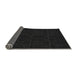 Thickness of Patterned Black Rug, pat468gry