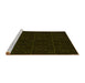 Sideview of Machine Washable Transitional Chocolate Brown Rug, wshpat468yw