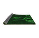 Thickness of Patterned Green Rug, pat469grn