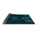 Thickness of Patterned Black Rug, pat469lblu