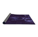 Thickness of Patterned Purple Rug, pat469pur