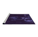 Sideview of Machine Washable Transitional Purple Rug, wshpat469pur