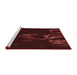 Sideview of Machine Washable Transitional Chocolate Brown Rug, wshpat469rd